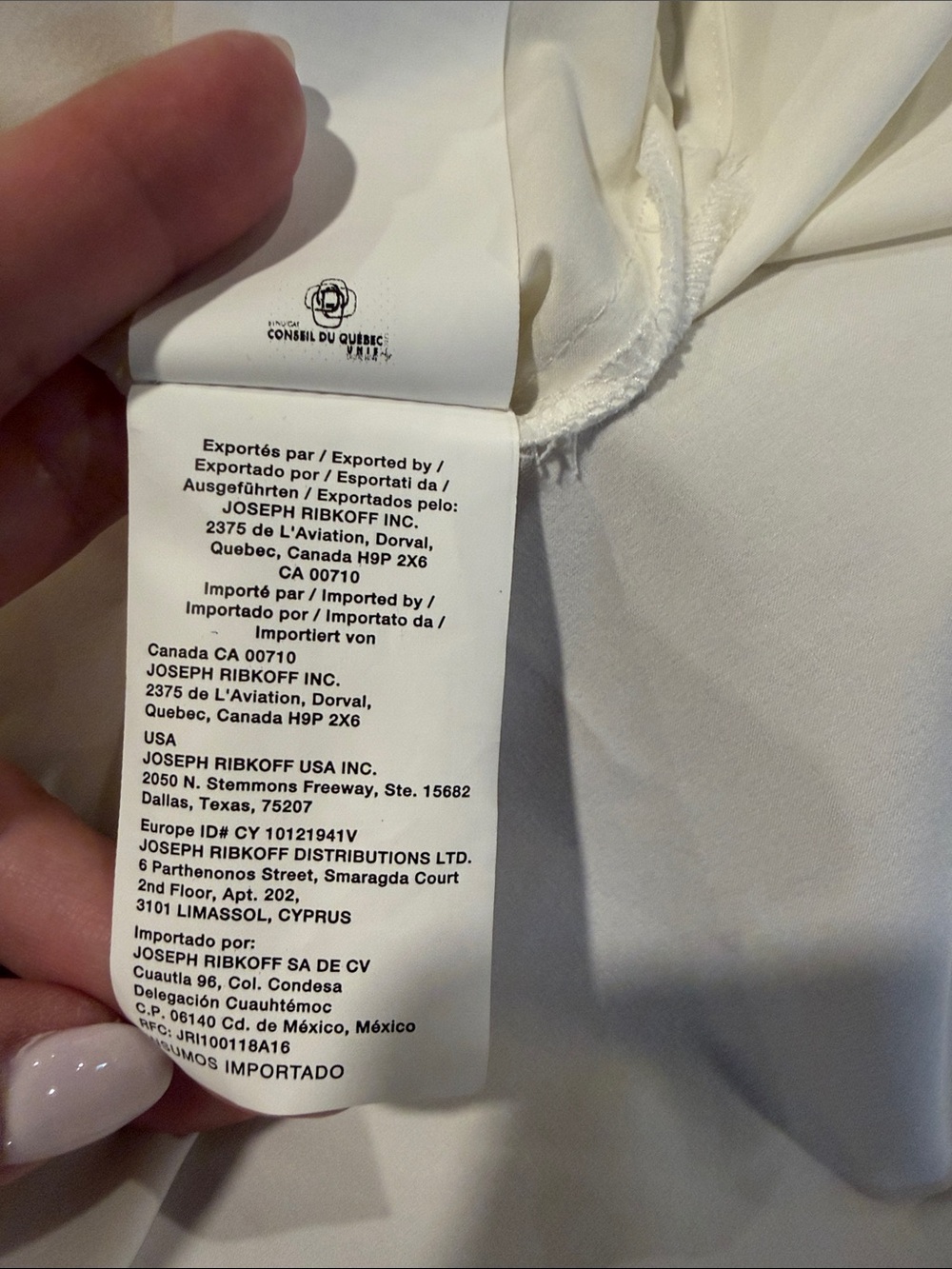 Joseph Ribkoff white Off-Shoulder Ruffle Sleeve Top - Picture 10 of 11